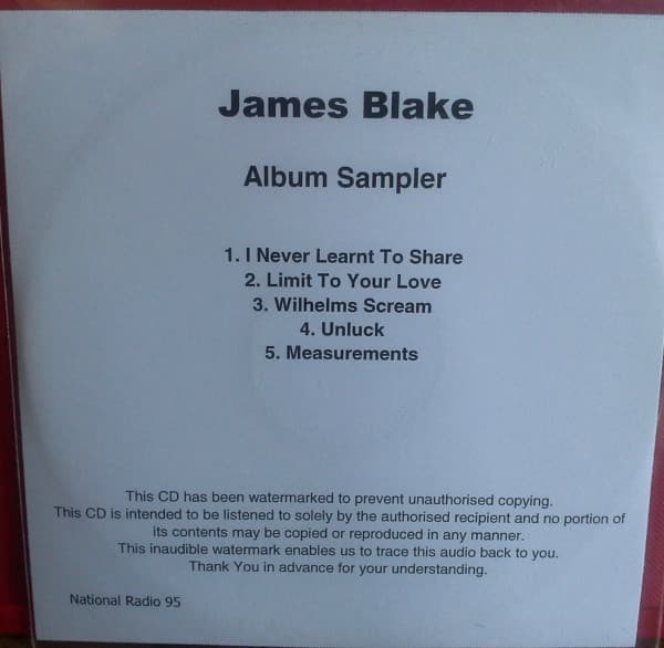 James Blake — I Never Learnt To Share